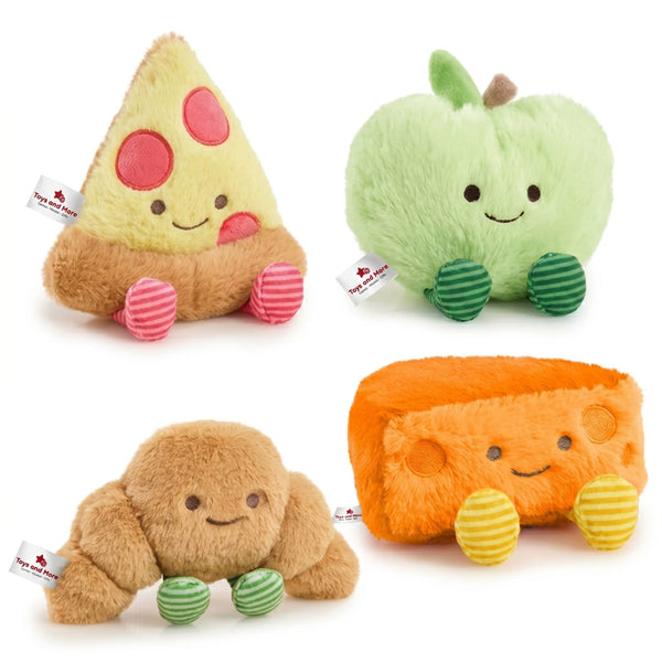 Toys and more 4-Piece Food Plush Toy Set